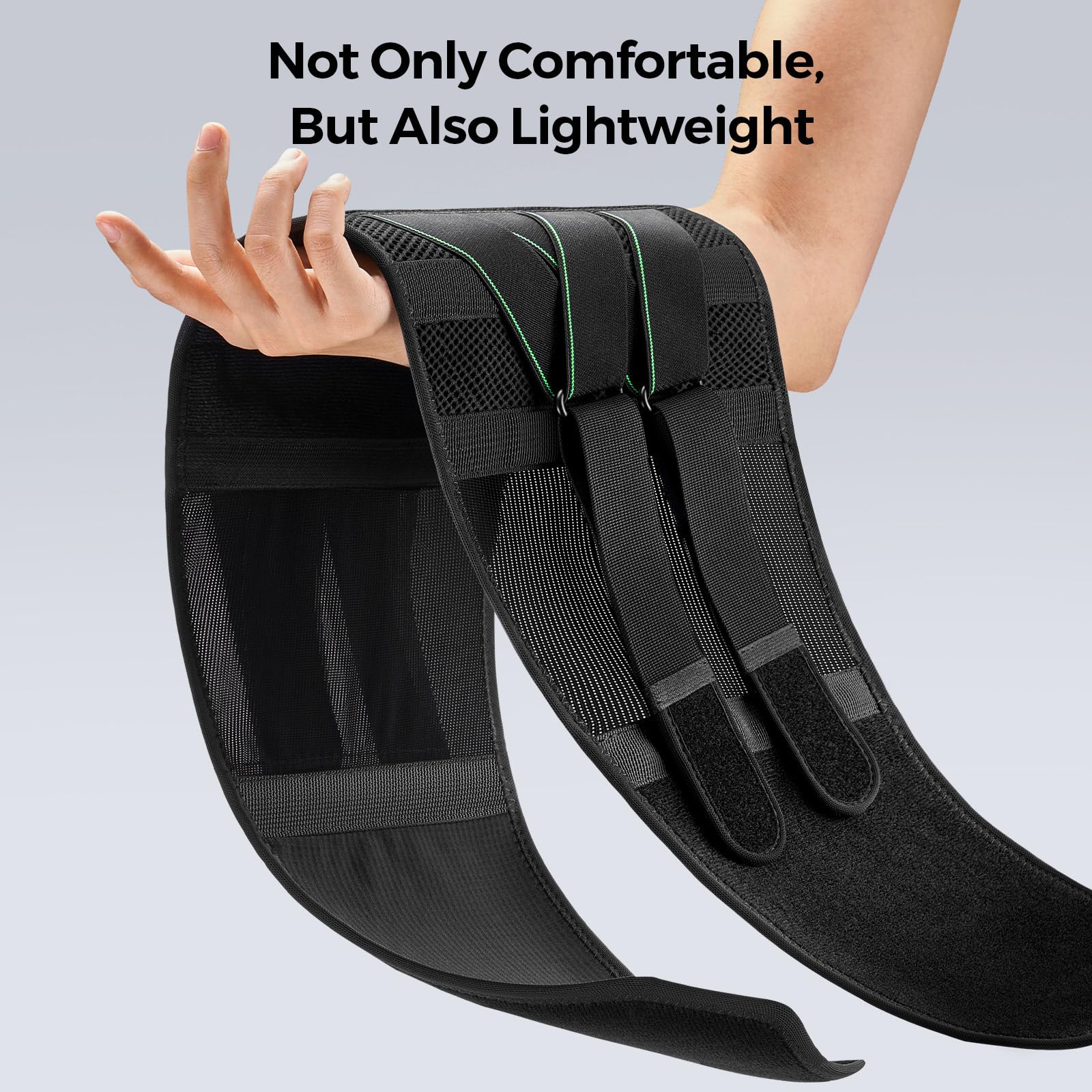 **FREETOO Adjustable Back Brace for Men & Women - Lower Back Pain Relief with 7 Metal Stays, Sciatica, Herniated Disc & Scoliosis Support - Breathable & Lightweight Back Support Belt with Soft Pad - Ideal for Work, Sports & Daily Activities**
