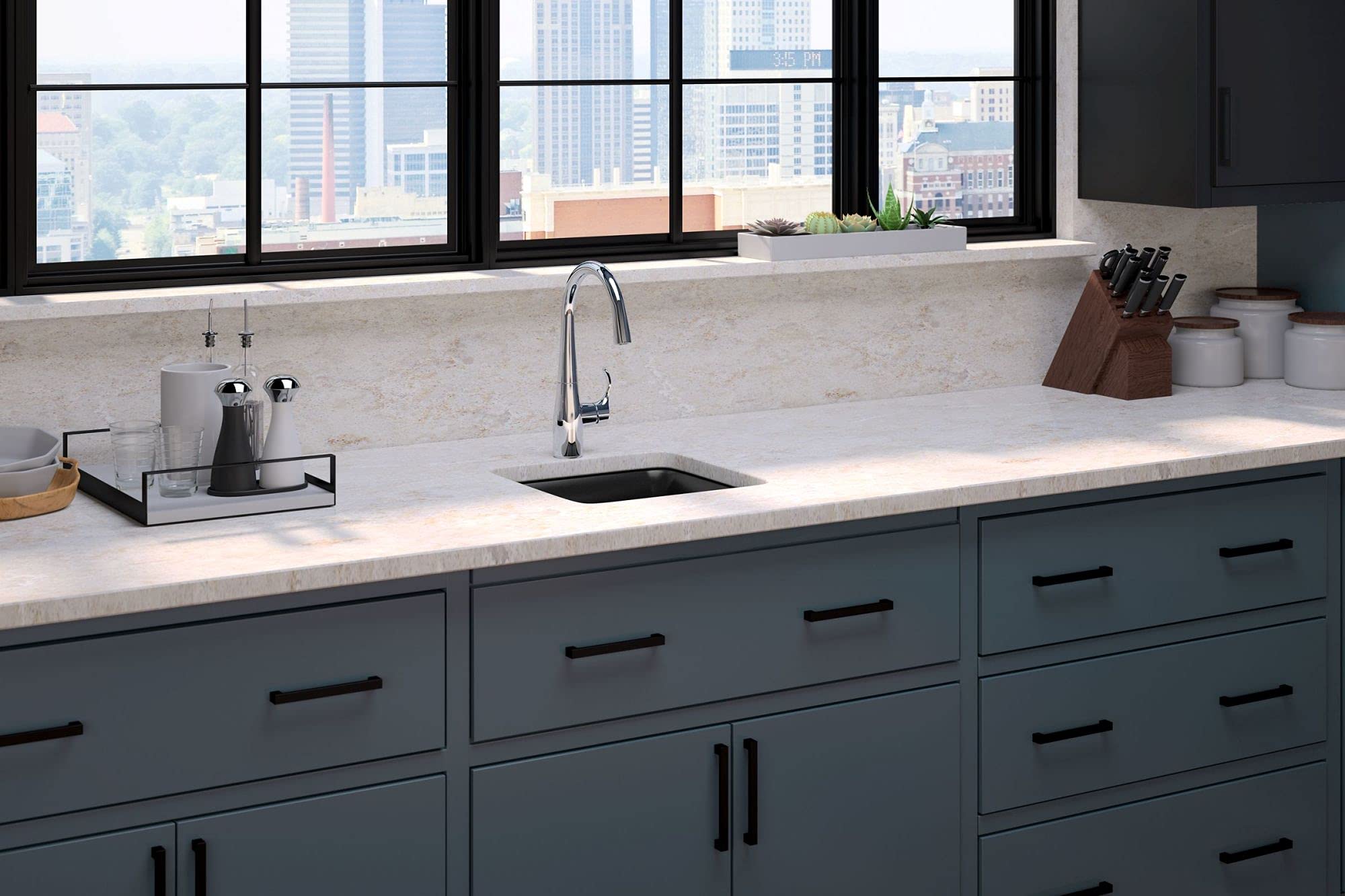 KOHLER K-22034-BL Simplice Single Handle Kitchen Bar Faucet in Matte Black - Perfect for Prep Sinks, Wet Bars, and Small Kitchen Spaces