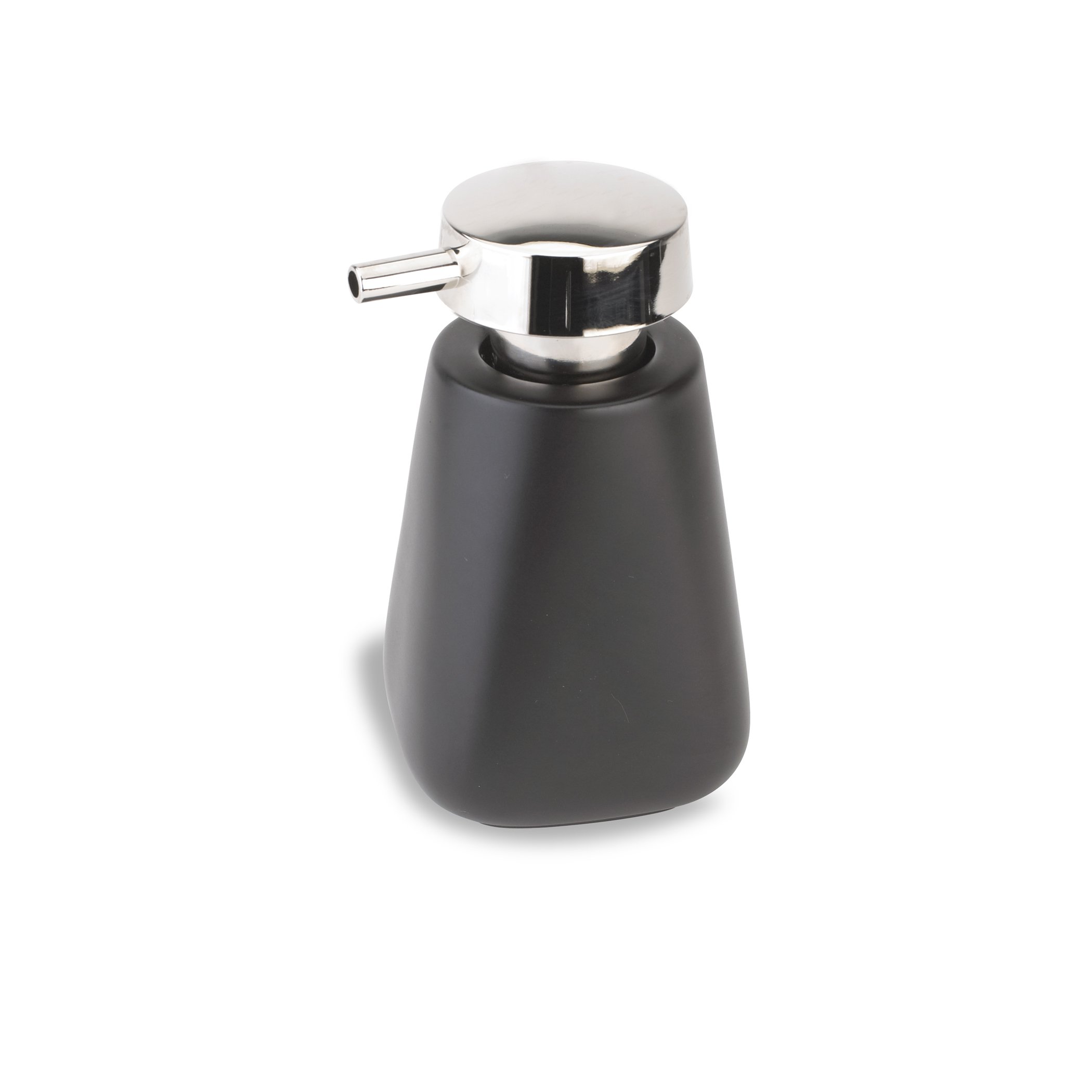 Umbra Kona Ceramic Soap Pump - Elegant Black Bathroom Dispenser for Liquid Soap & Lotion | Perfect for Kitchen, Bathroom Countertop & Vanity Decor