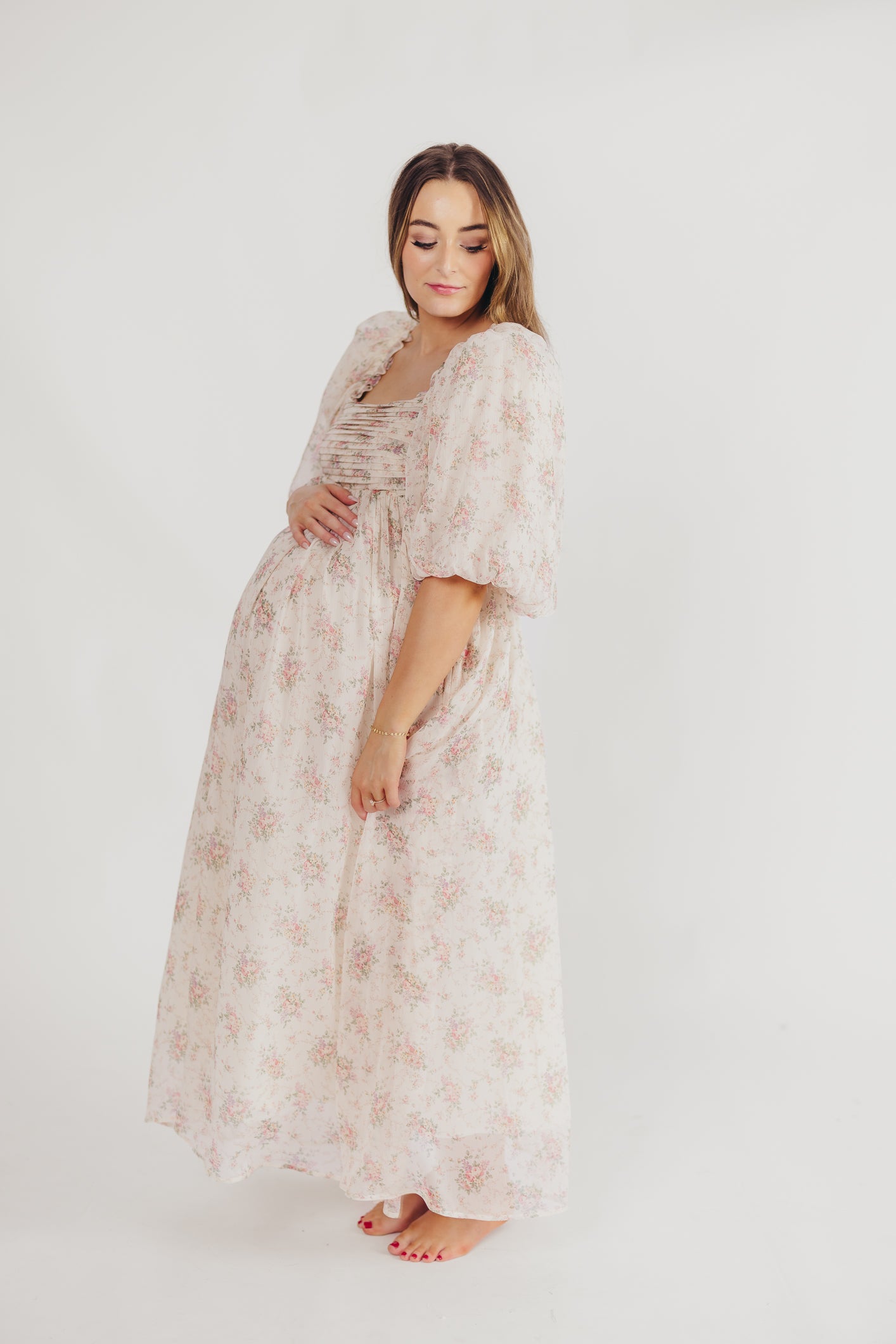 Melody Maxi Dress in Petal Pink - Bump Friendly Maternity Dress & Inclusive Sizing (S-3XL) | Perfect for Pregnancy, Weddings & Summer Vacations