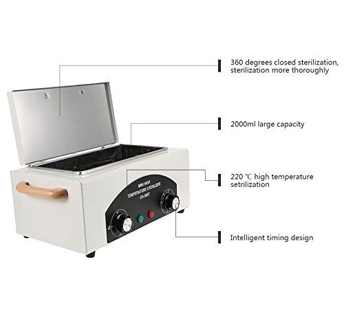 Brand CH-360T Mini High Temperature Autoclave Sterilizer Machine - Compact Dental Lab Equipment for Sterilizing Instruments, Jewelry & Nail Tools