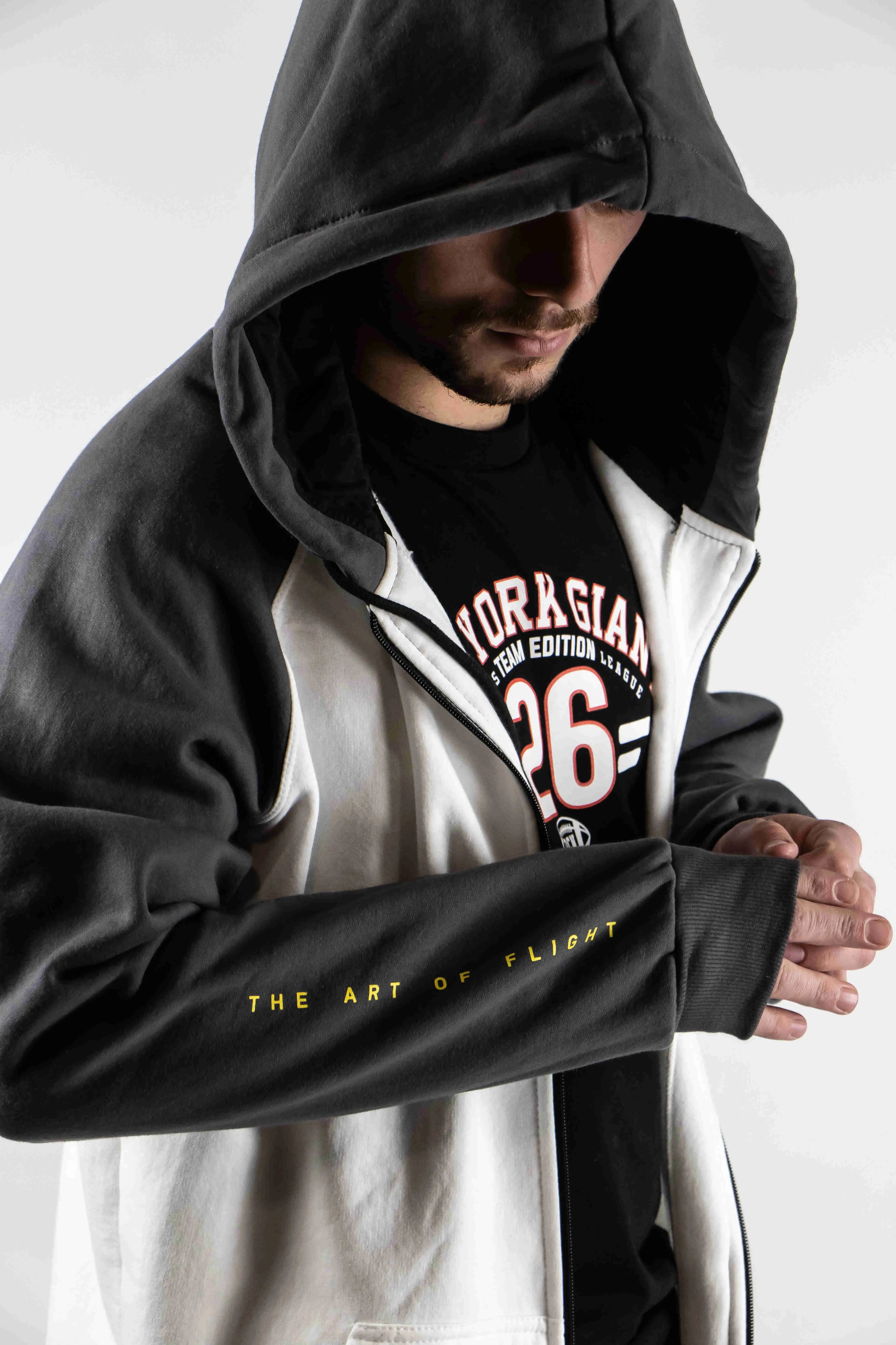 Ocn H Sleeve White Pavime Grey Campera - Lightweight & Comfortable Jacket for Outdoor Activities & Casual Wear
