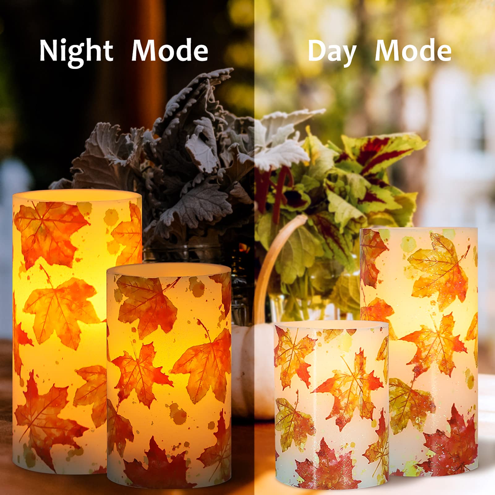 Flameless Candles with Remote - Set of 3 Battery Operated Real Wax Candles for Home Decor, Wedding & Christmas