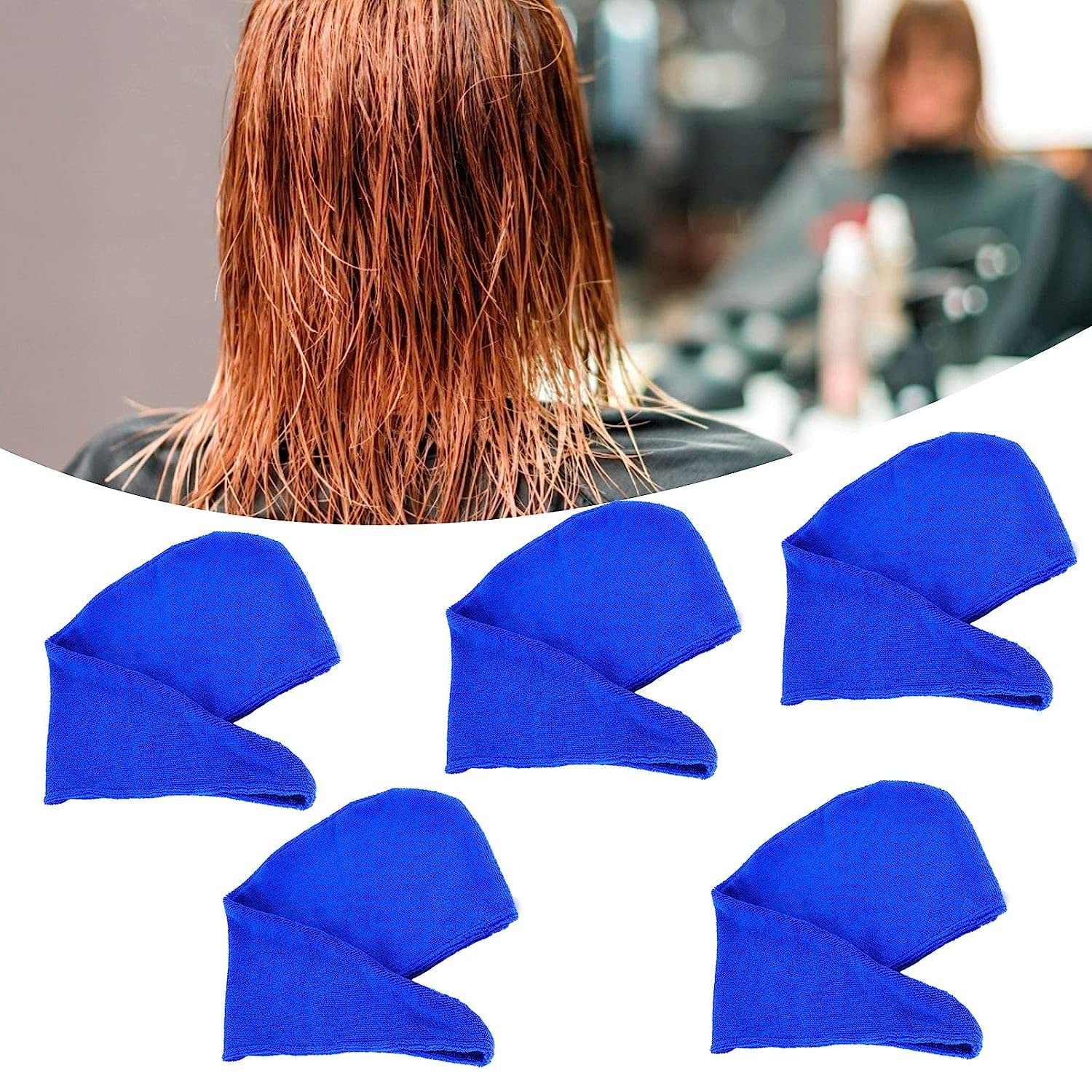 UBERSWEET® Microfiber Hair Drying Hat - Quick Dry Hair Towel Wrap for Women & Men, Soft & Absorbent, Reduces Friction & Frizz (Sapphire Blue) - Perfect for Travel, Gym, Swimming & Home Use