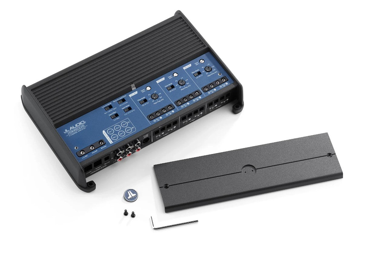 JL Audio XDM600/6 6-Channel Class D Full Range Car and Marine Amplifier - 600W RMS Power for Boats & Vehicles - Perfect for Car Audio Systems & Marine Stereo Upgrades