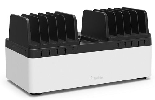 Belkin Store and Charge Go Organizer with Fixed Dividers - Holds Up to 10 Devices | Cable Management Solution for Home, Office & Travel (On Sale)