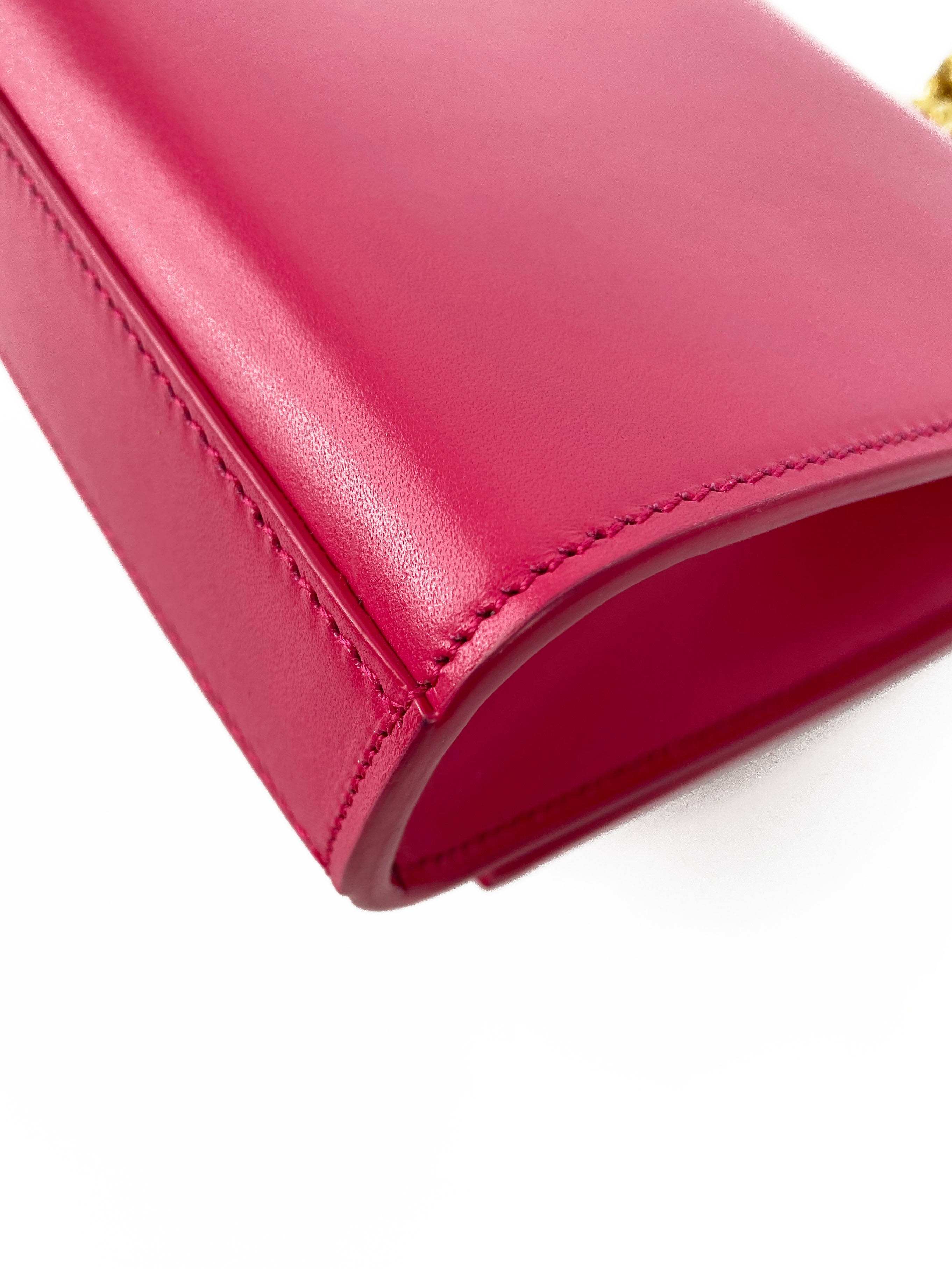 Saint Laurent Small Hot Pink Kate Bag - Luxury Crossbody Purse for Women | Perfect for Evening Parties, Date Nights & Special Occasions