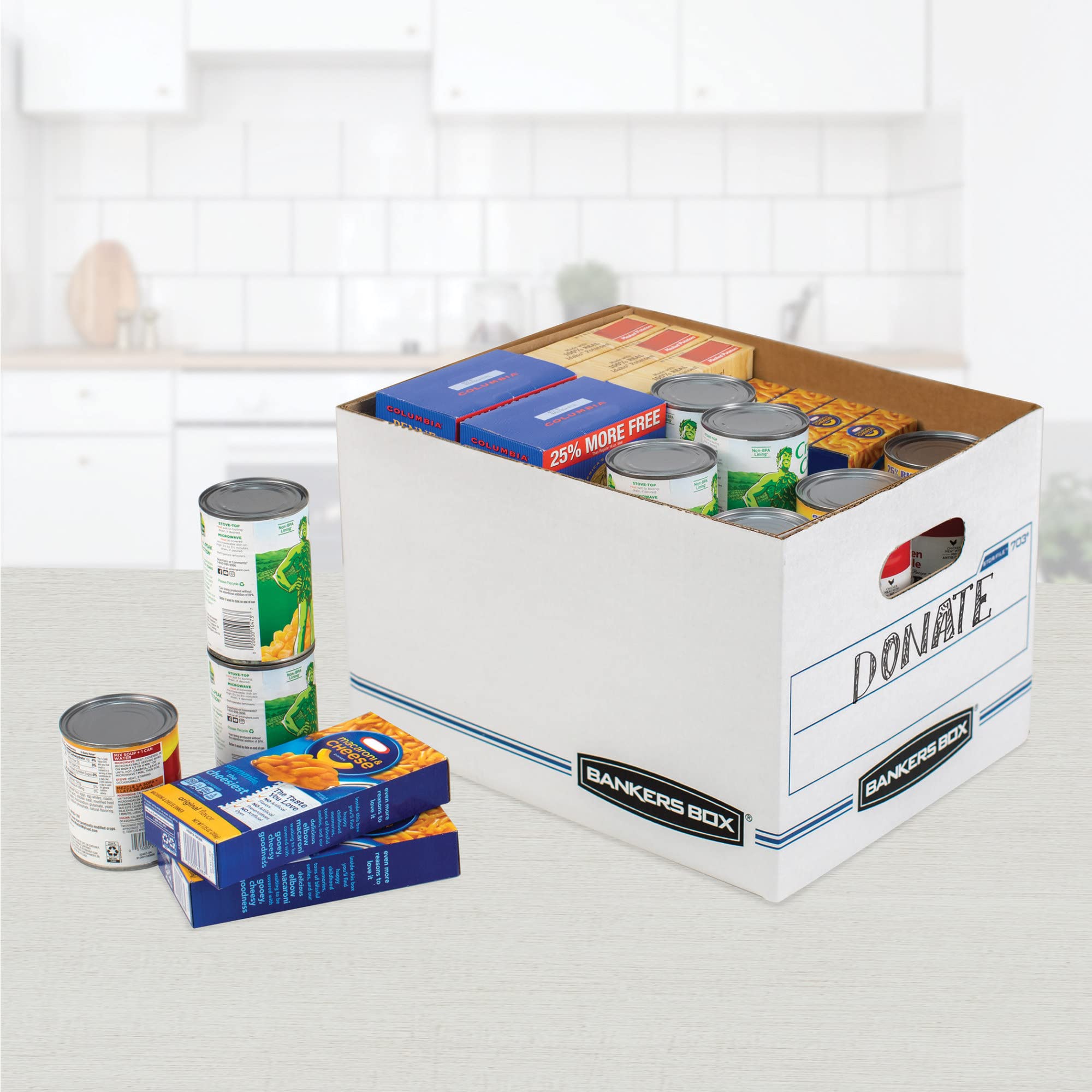 Bankers Box® Easylift™ Standard-Duty Storage Boxes with Lift-Off Lids & Built-In Handles - Letter Size (12