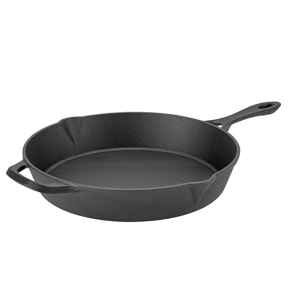 LAGOSTINA L999040126 10 Inch Pre-Seasoned Cast Iron Skillet - Perfect for Searing, Frying & Baking - Ideal for Stovetop, Oven & Camping Cooking