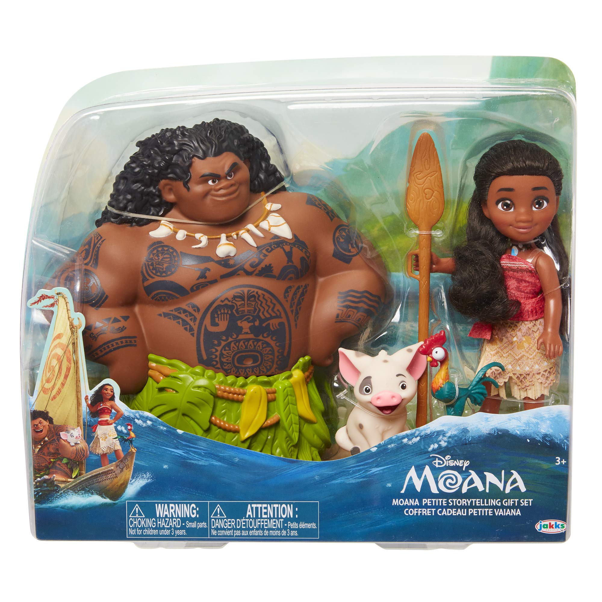 Disney Maui Doll 4-Piece Gift Set for Girls - Storytelling Fun for Ages 3+