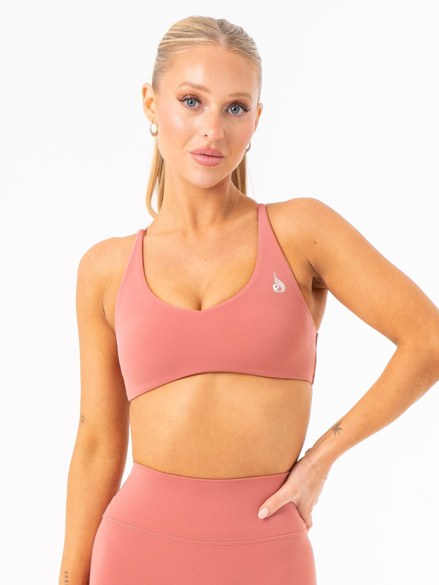 NKD Embody Sports Crop Top - Dusty Pink | High-Performance Workout & Yoga Top for Women | Gym, Running, Fitness & Lounge Wear