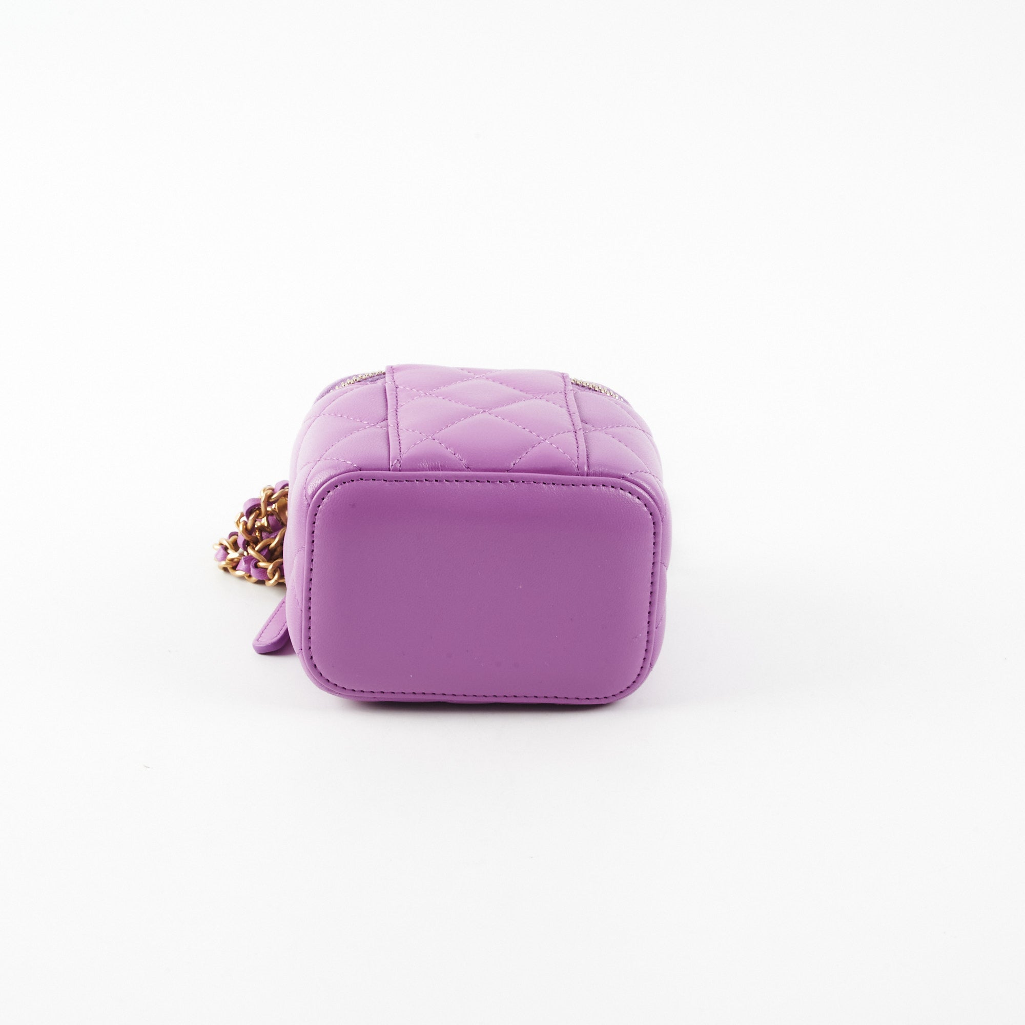 Chanel Pearl Crush Mini Vanity Case in Purple | Luxury Crossbody Bag for Women | Perfect for Parties, Date Nights & Special Occasions
