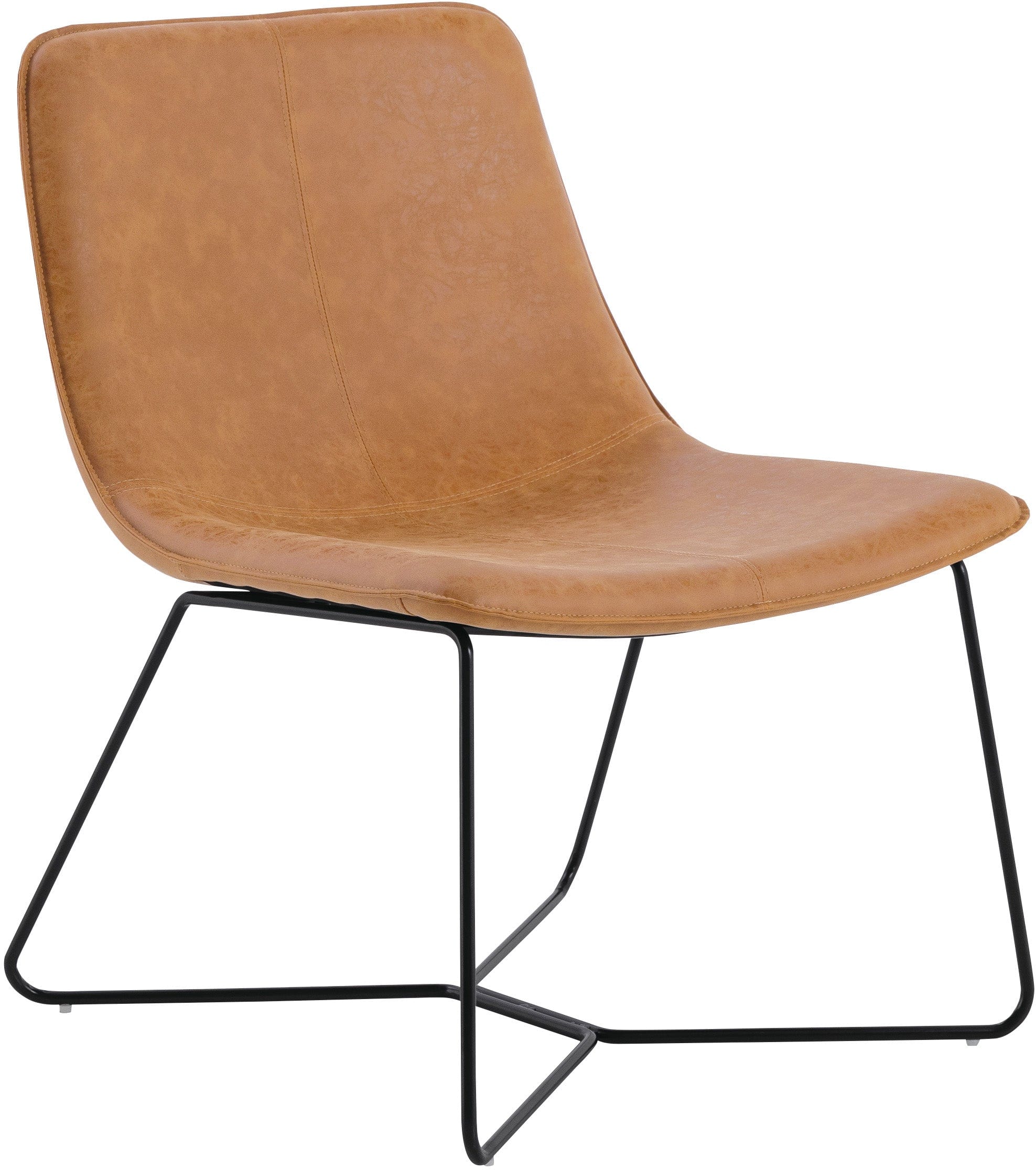 Office Star Grayson Accent Chair - Modern Home Office Chair with Padded Seat & Metal Base - Perfect for Home Office, Living Room & Reading Nook
