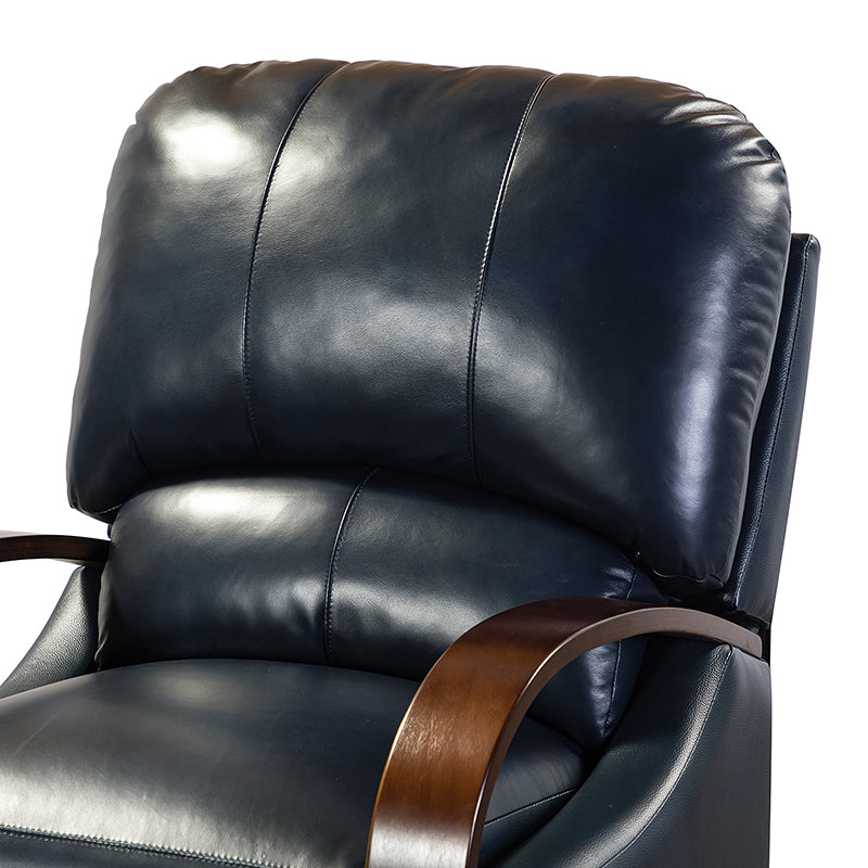 Melissa Genuine Leather Manual Recliner Chair - Handcrafted Full Grain Leather Living Room Recliner with Smooth Manual Mechanism, Perfect for Home Theater, Gaming, and Relaxation