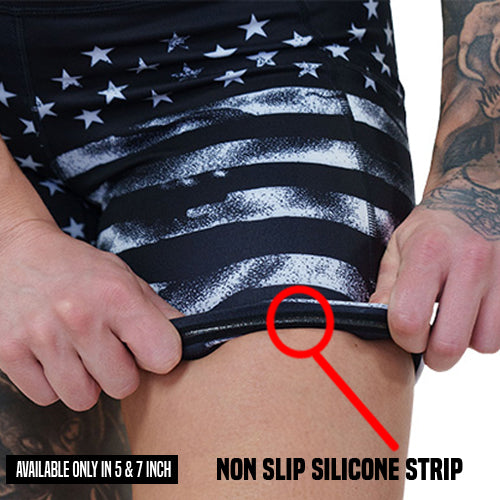 American Flag Shorts - Patriotic Stars & Stripes Athletic Shorts for Men & Women - Perfect for 4th of July, Workouts & Casual Wear
