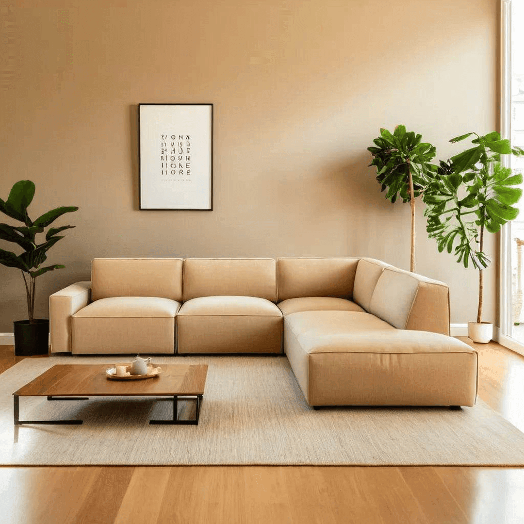 Premium Giacomo Fabric 4-Seater Corner Sofa - Pet Friendly, Comfortable & Durable L-Shaped Sectional Couch for Living Room, Family Room or Home Theater