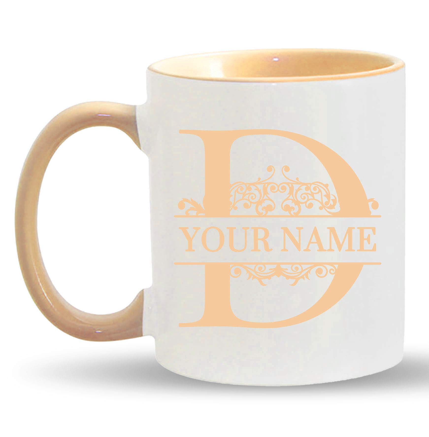 **Personalized Monogram Coffee Mug - Custom 11oz Ceramic Cup with Name Engraving for Coffee, Tea & Hot Drinks - Perfect Gift for Office, Home, Travel & Coffee Shops - Ideal for Morning Coffee, Office Breaks, Housewarming, Corporate Events & Holidays - Great for Coffee Lovers & Tea Enthusiasts - Use at Home, Work, Camping & Gifts**