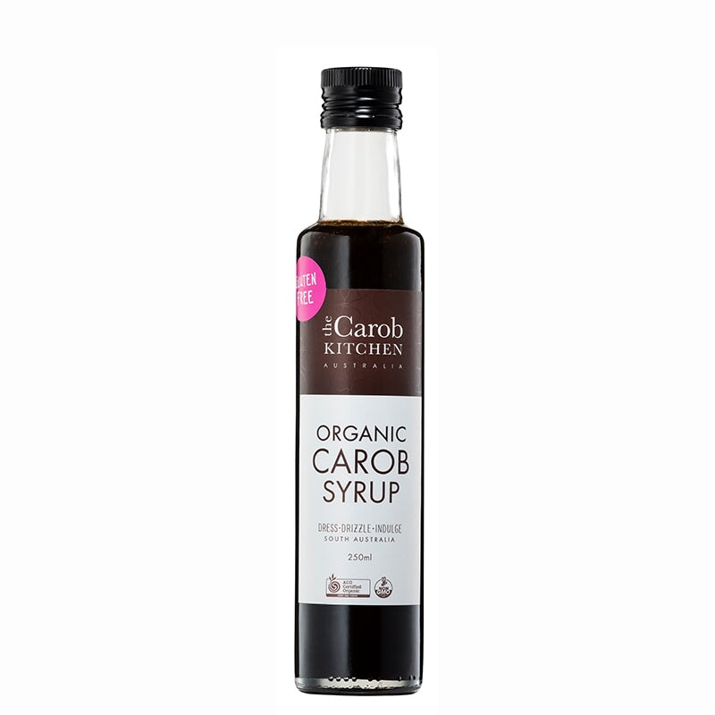 Organic Carob Syrup for Baking & Cooking – Natural Sweetener for Desserts, Smoothies, and Healthy Recipes – Gluten-Free & Vegan-Friendly