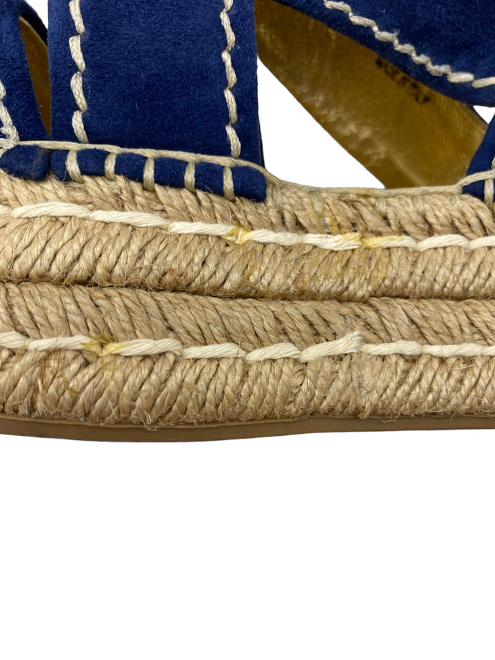 Prada Crisscross Suede Espadrille Sandals - Women's Size 8 (EU 38) - Luxury Summer Casual Shoes for Beach, Vacation & Everyday Wear
