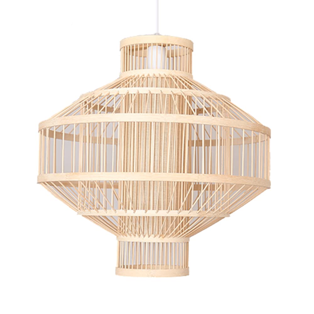 Handmade Natural Wooden Chandelier Lantern - 17.7