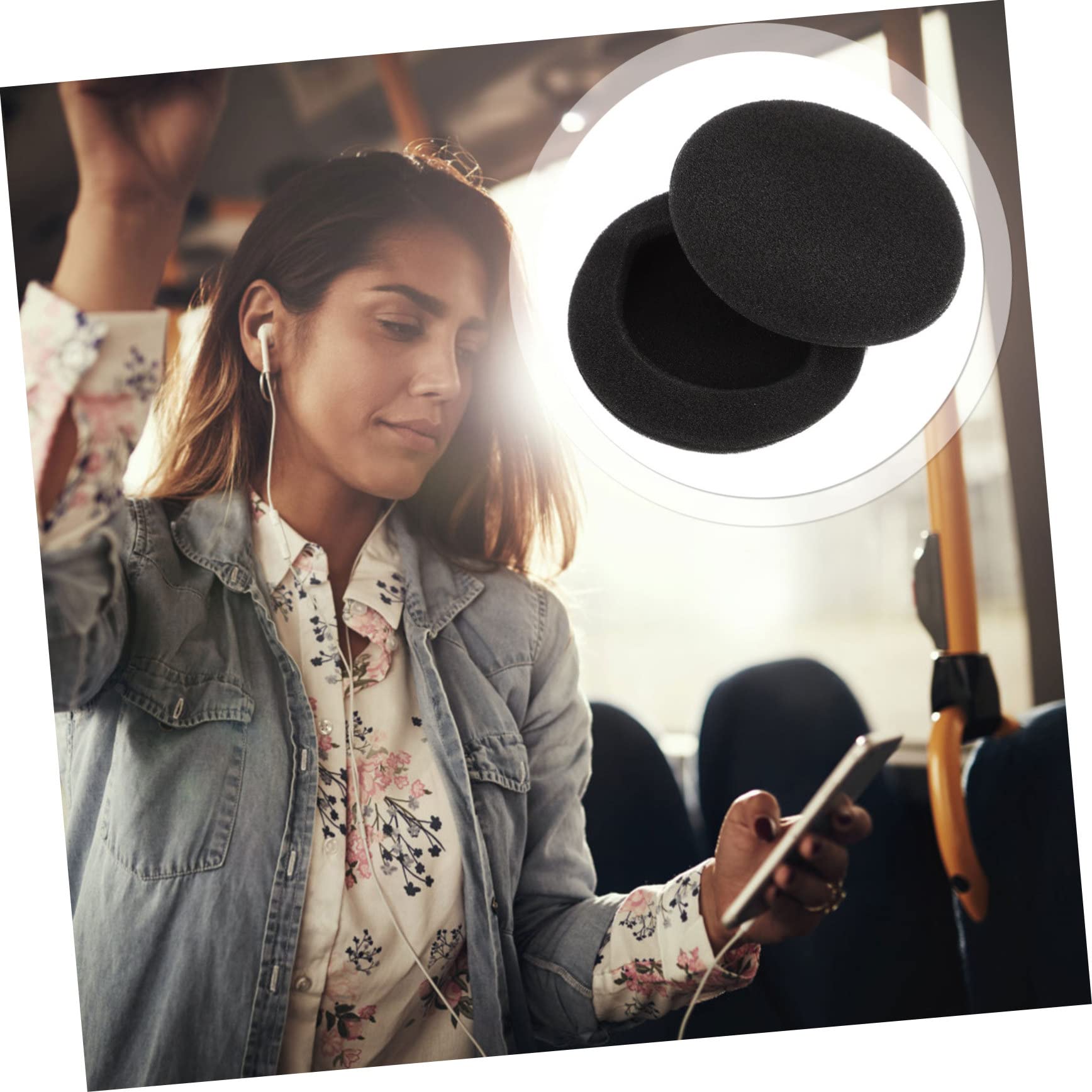 BESTonZON Replacement Earpads - 20PCS Premium Headphone Ear Cushions for Noise Isolation & Comfort | Perfect for Gaming Headsets, Studio Monitors & Travel Use