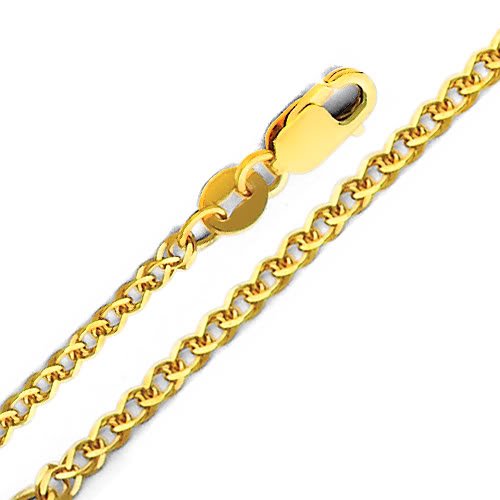 14K Yellow Gold Crucifix Cross Pendant with 1.7mm Flat Open Wheat Chain Necklace - Religious Jewelry for Men & Women - Perfect for Baptism, First Communion, Confirmation & Everyday Faith Wear