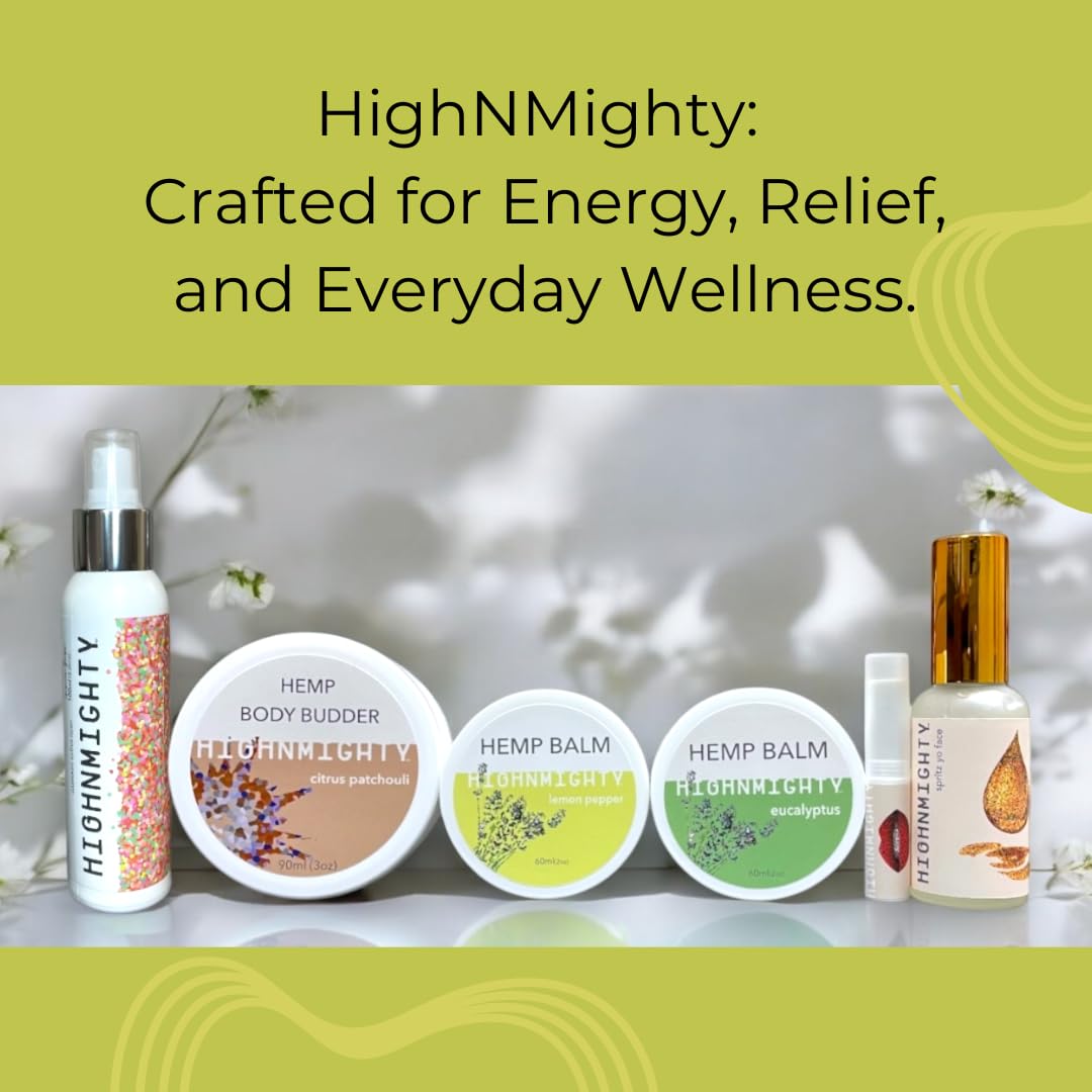 Eucalyptus & Lemon Pepper Hemp Balm Bundle - Natural Pain Relief for Day & Night Use | Muscle Soothe, Joint Support & Stress Relief for Active Lifestyles