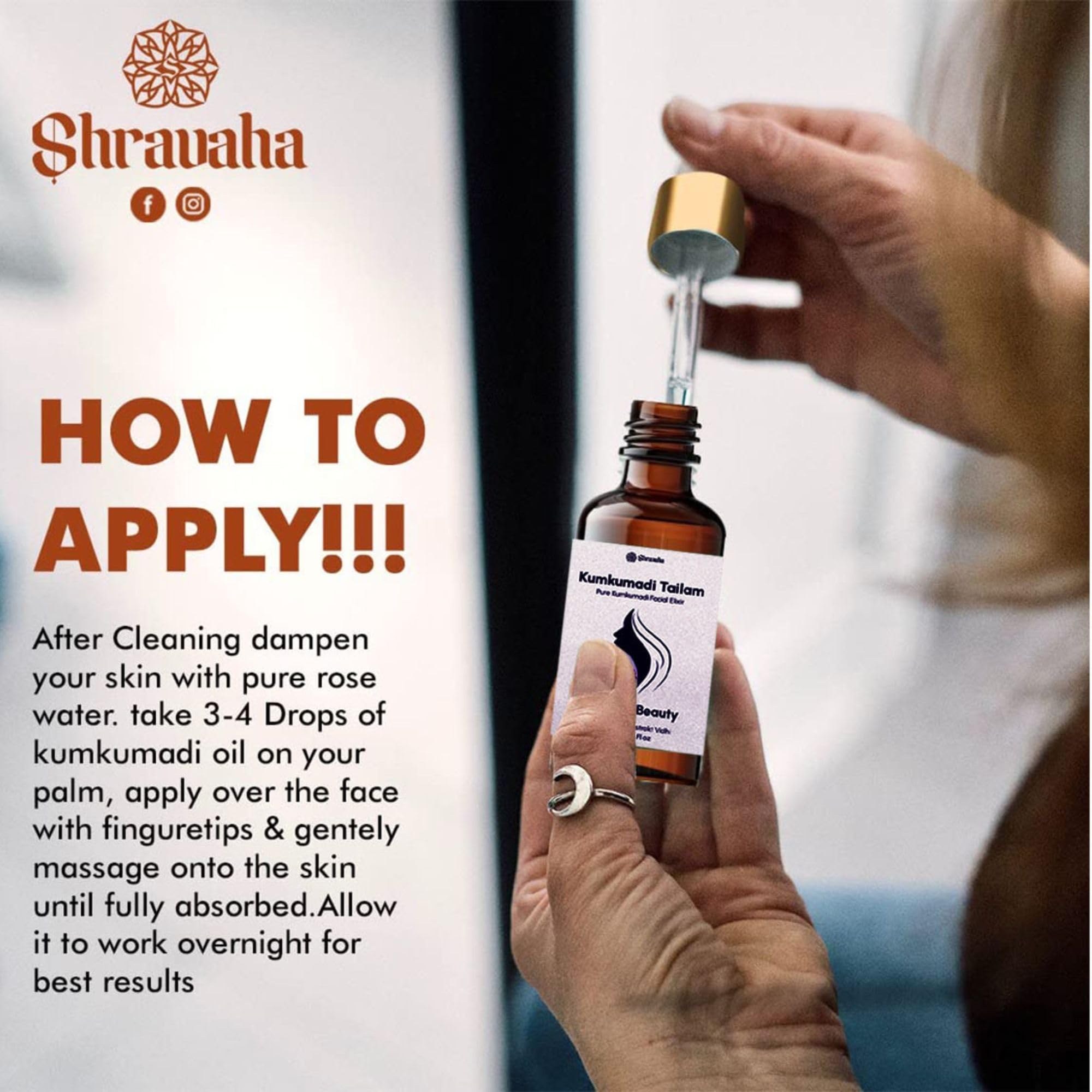 Shravaha Pure Kumkumadi Tailam Combo | 100% Ayurvedic Face Oil for Radiant Skin & Anti-Aging | 60ml | Natural Glow & Rejuvenation Treatment | Perfect for Daily Skincare & Night Routine