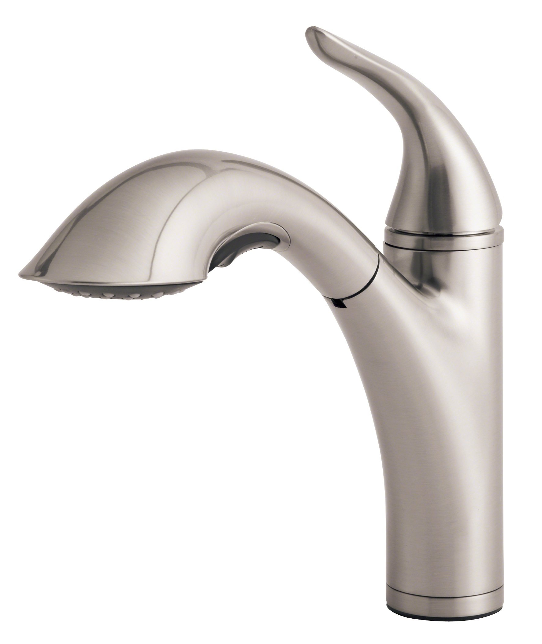 DANZE D455121SS Stainless Steel Kitchen Faucet - High Arc Pull Down Sprayer for Modern Sinks, Dishwashing & Food Prep