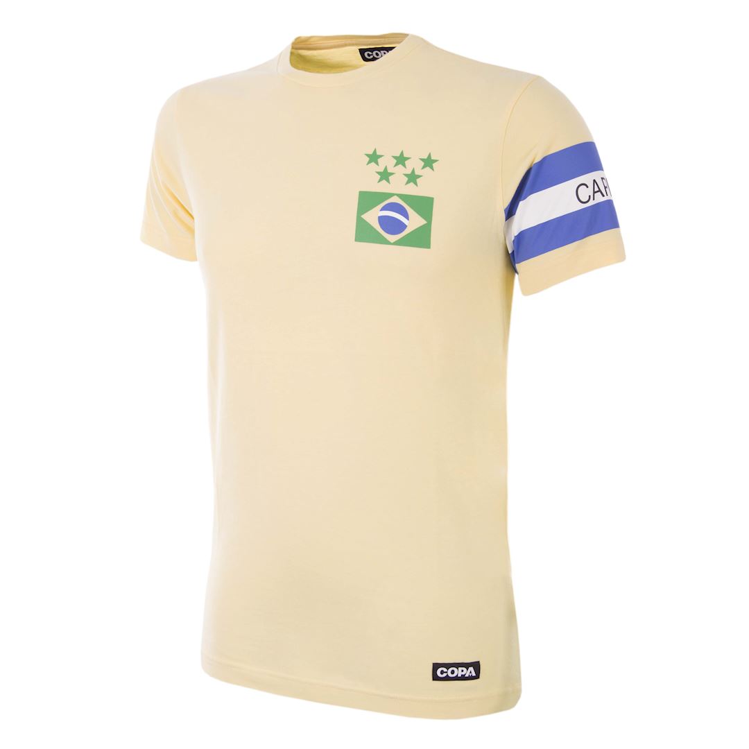 COPA Brazil Captain Football T-Shirt - Official Licensed Soccer Jersey for Fans & Players - Perfect for Matchdays, Training & Casual Wear