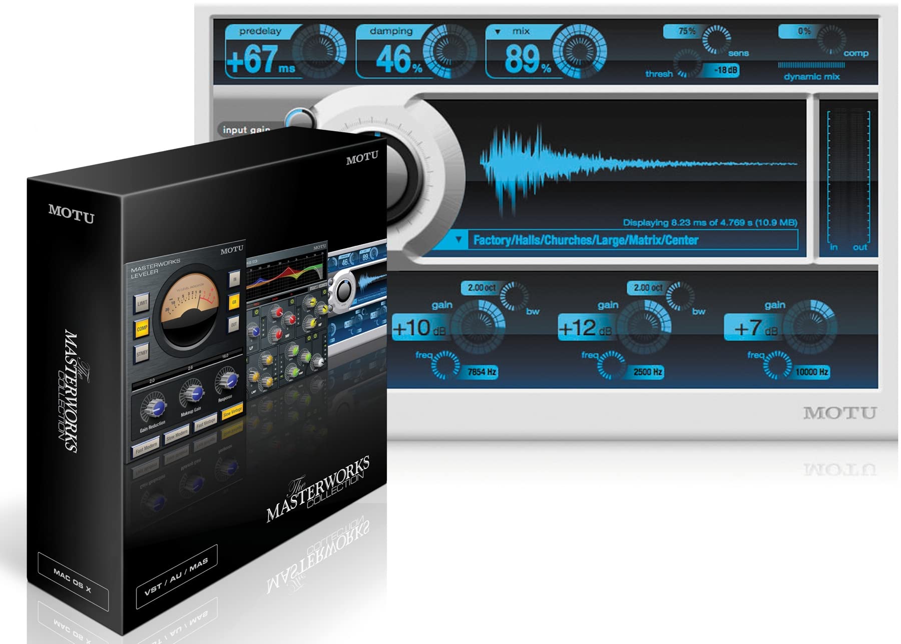 MOTU MasterWorks Collection Plug-in Bundle - Professional Audio Plugins for Music Production, Mixing & Mastering - Perfect for Home Studios & Professional Recording