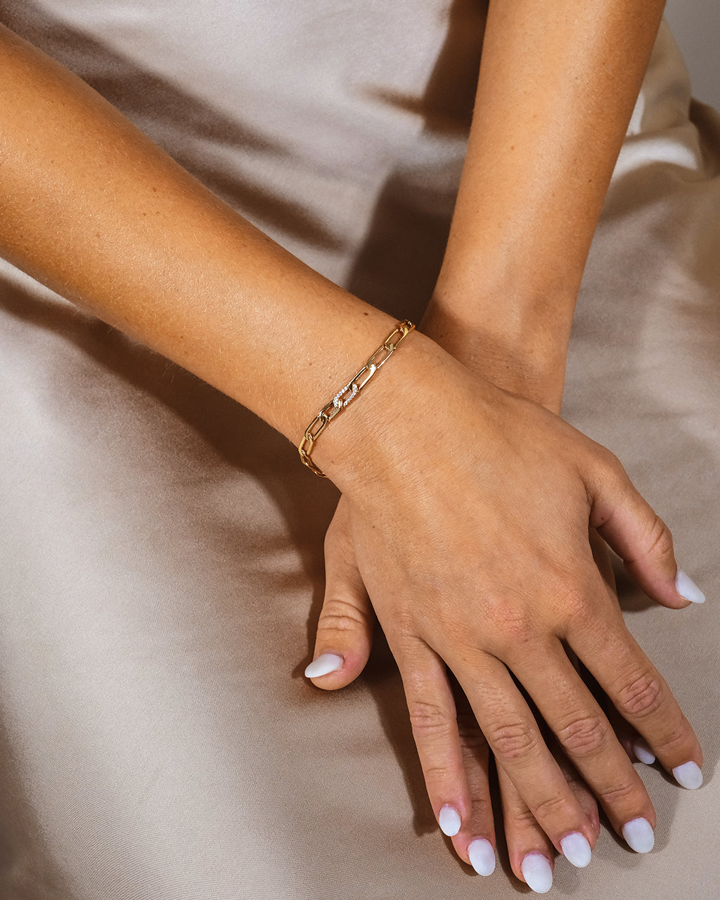 Kinslee CZ Chain Bracelet for Women - Elegant Cubic Zirconia Crystal Jewelry Gift for Birthday, Anniversary & Party | Perfect for Everyday Wear & Special Occasions