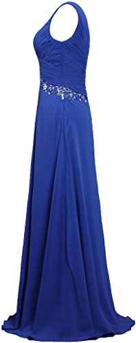 Elegant Women's V-Neck Sleeveless Long Evening Gown for Prom, Formal Dresses & Special Occasions - Perfect for Weddings, Galas, and Black Tie Events