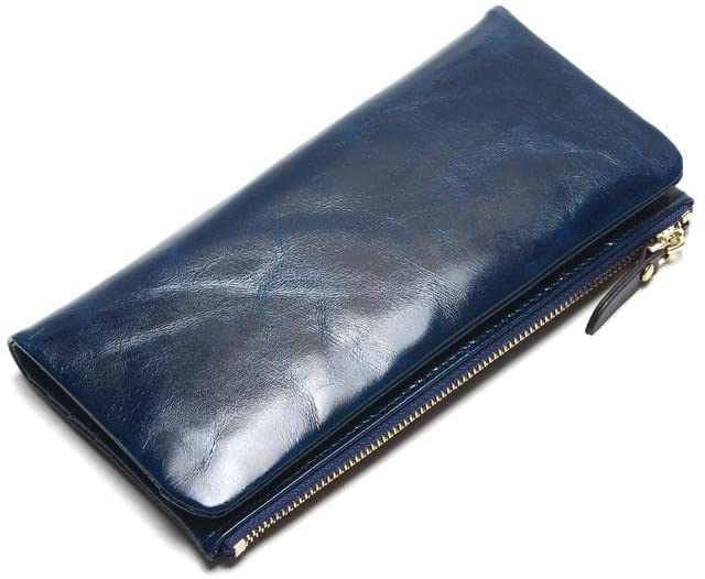 XXZY Genuine Leather Women's Wallet - Large Capacity RFID Blocking Bifold Wallet with Coin Pocket - Fashionable Ladies Card Holder & Clutch Purse for Everyday Use, Travel, and Gift Giving