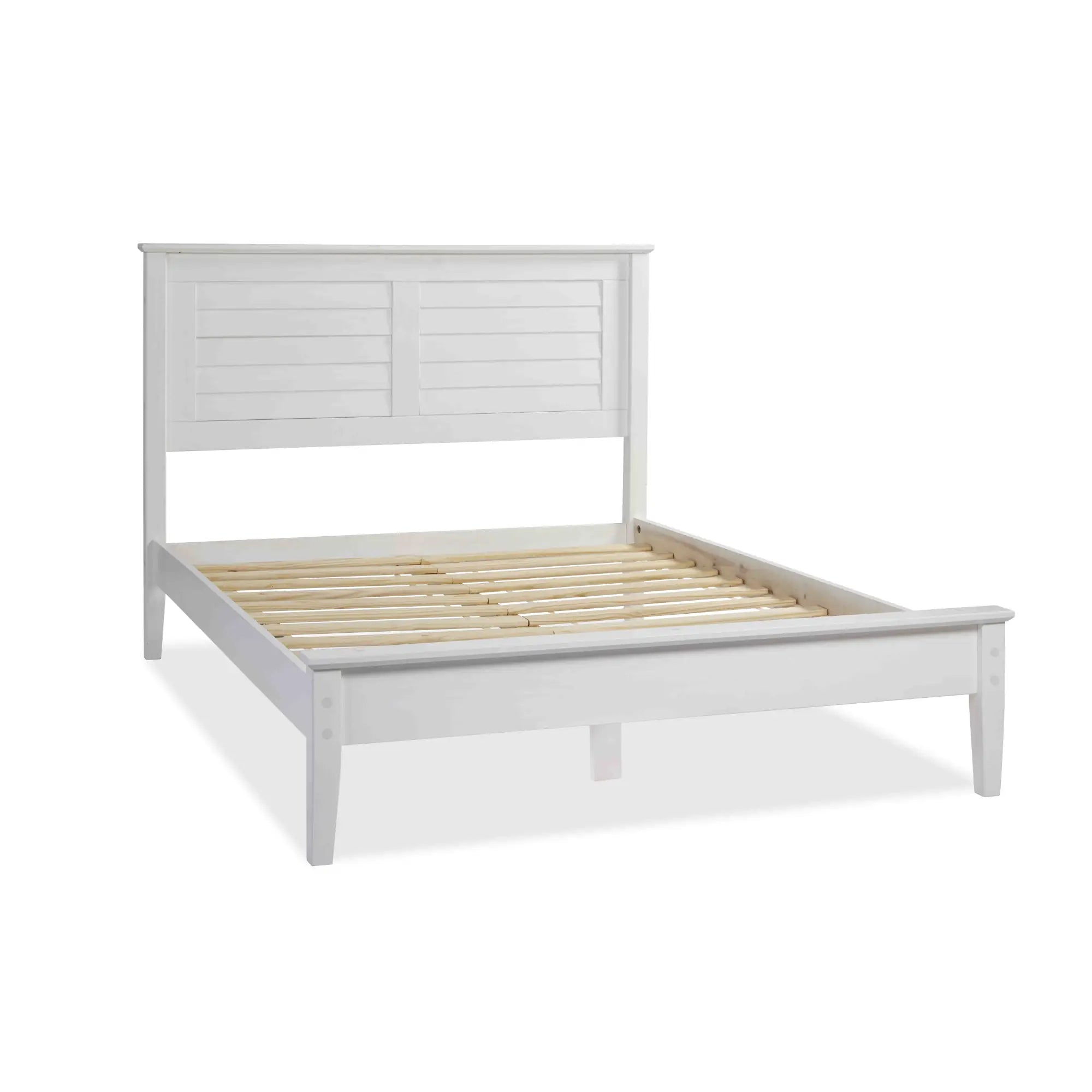 Greenport 5-Piece Bedroom Set - Queen Size Bed Frame, Nightstand, Dresser & Mirror - Modern Farmhouse Furniture for Master Bedroom or Guest Room