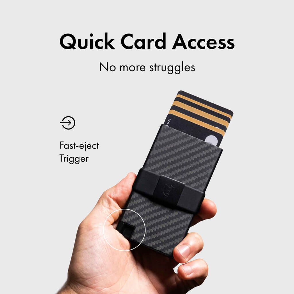 Ekster Pro RFID Blocking Aluminum Card Holder - Slim Minimalist Wallet for Men & Women - Perfect for Travel, Business & Everyday Carry