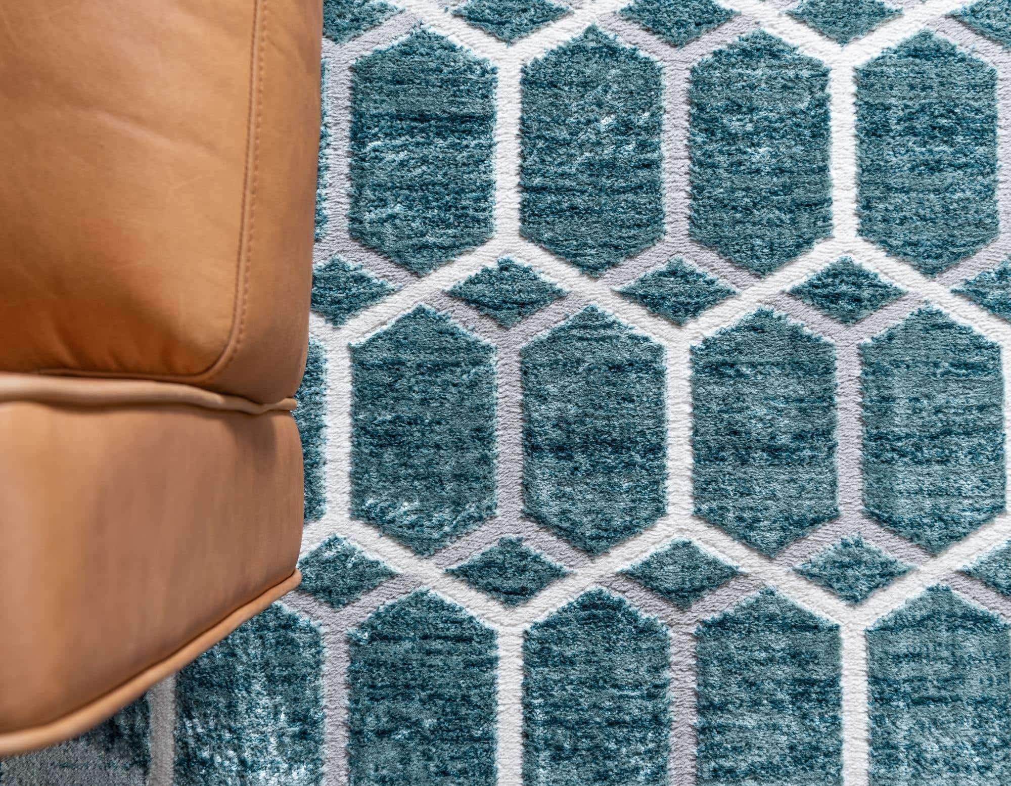 Unique Loom Matrix Trellis Collection Area Rug - 6'1