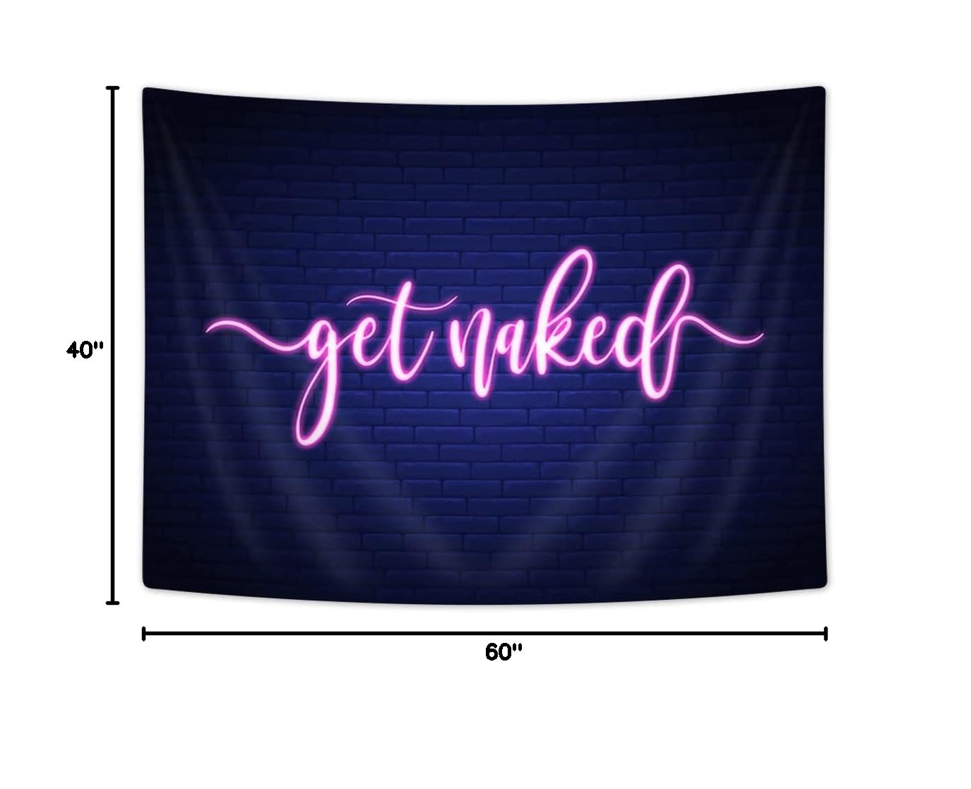 Boziqr Funny Naked Tapestry Wall Hanging - 60x40 Inches Aesthetic Bedroom Decor, Boho Wall Art for Dorm Room & Home Decoration | Perfect for Teens Room, College Dorm, and Hippie Style Bedroom