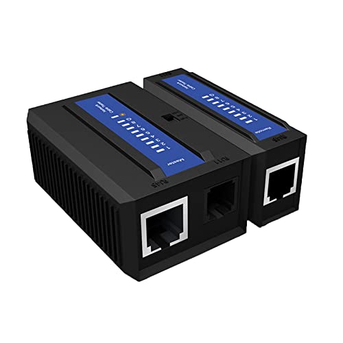 Professional Ronyme Network Cable Tester - Ethernet & LAN Wire Tester for Phone & Networking Cables | Durable Tool for IT Technicians, Home & Office Network Setup
