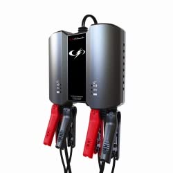 6-12V 2-Bank 2A Smart Battery Charger & Maintainer for Cars, Motorcycles, ATVs - Perfect for Home Garage, RV & Marine Use