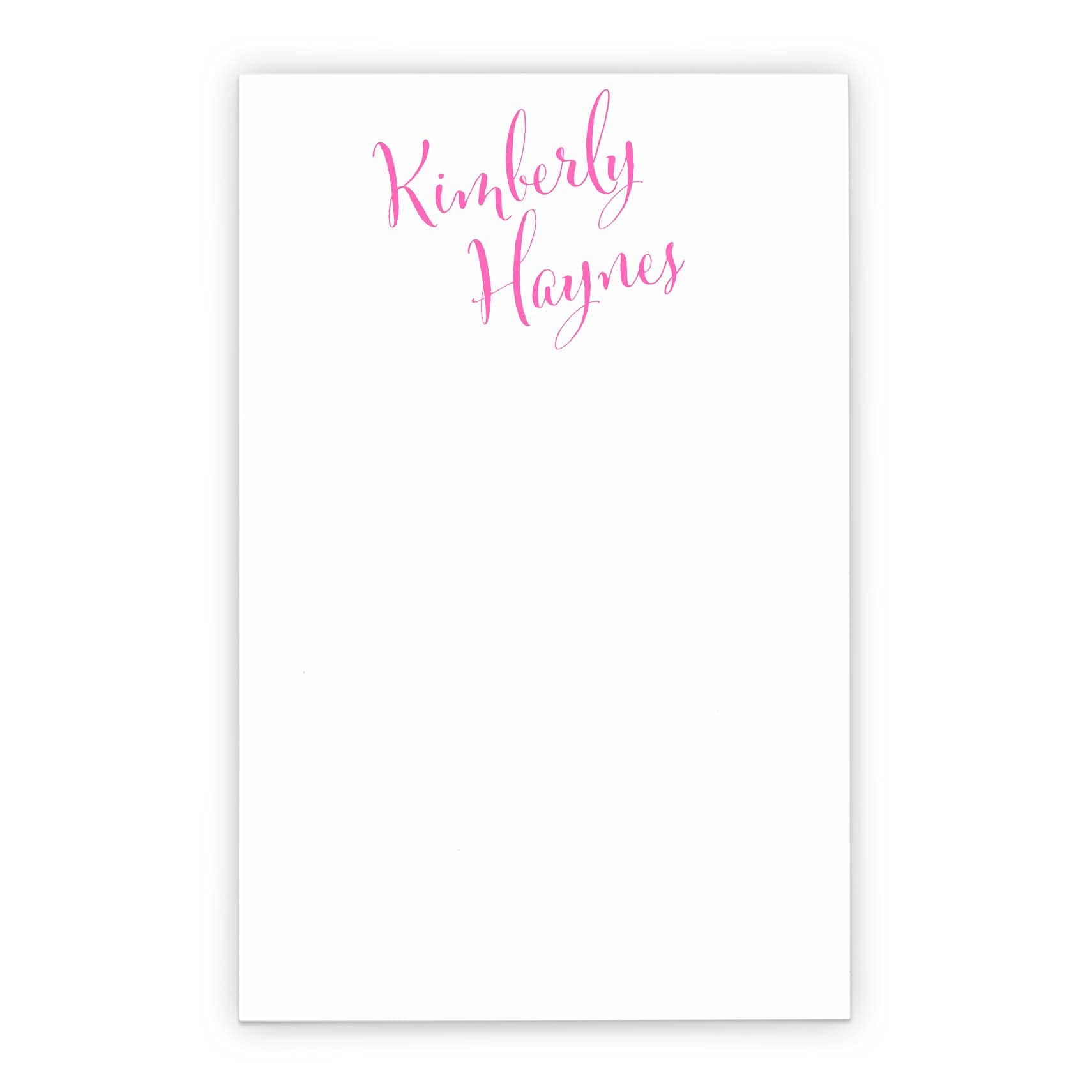 Customized Notepad Set - Personalized Writing Pads for Kids & Adults - Calligraphy Notepads with 50 Sheets (5.5