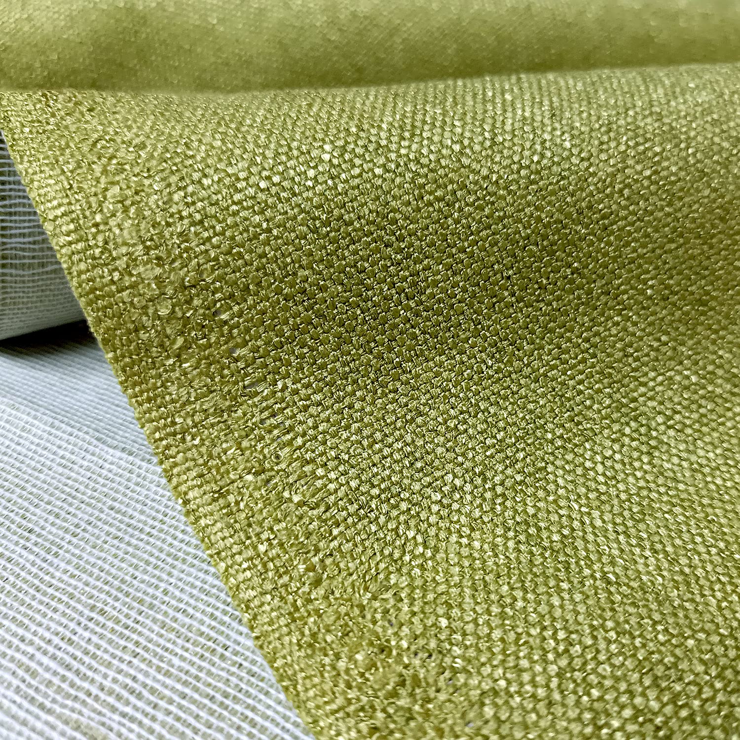 11OZ Polyester Blend Upholstery Sewing Fabric by The Yard - 57 Inches Wide Olive Green - Perfect for DIY Furniture, Cushions, Curtains & Home Decor Projects