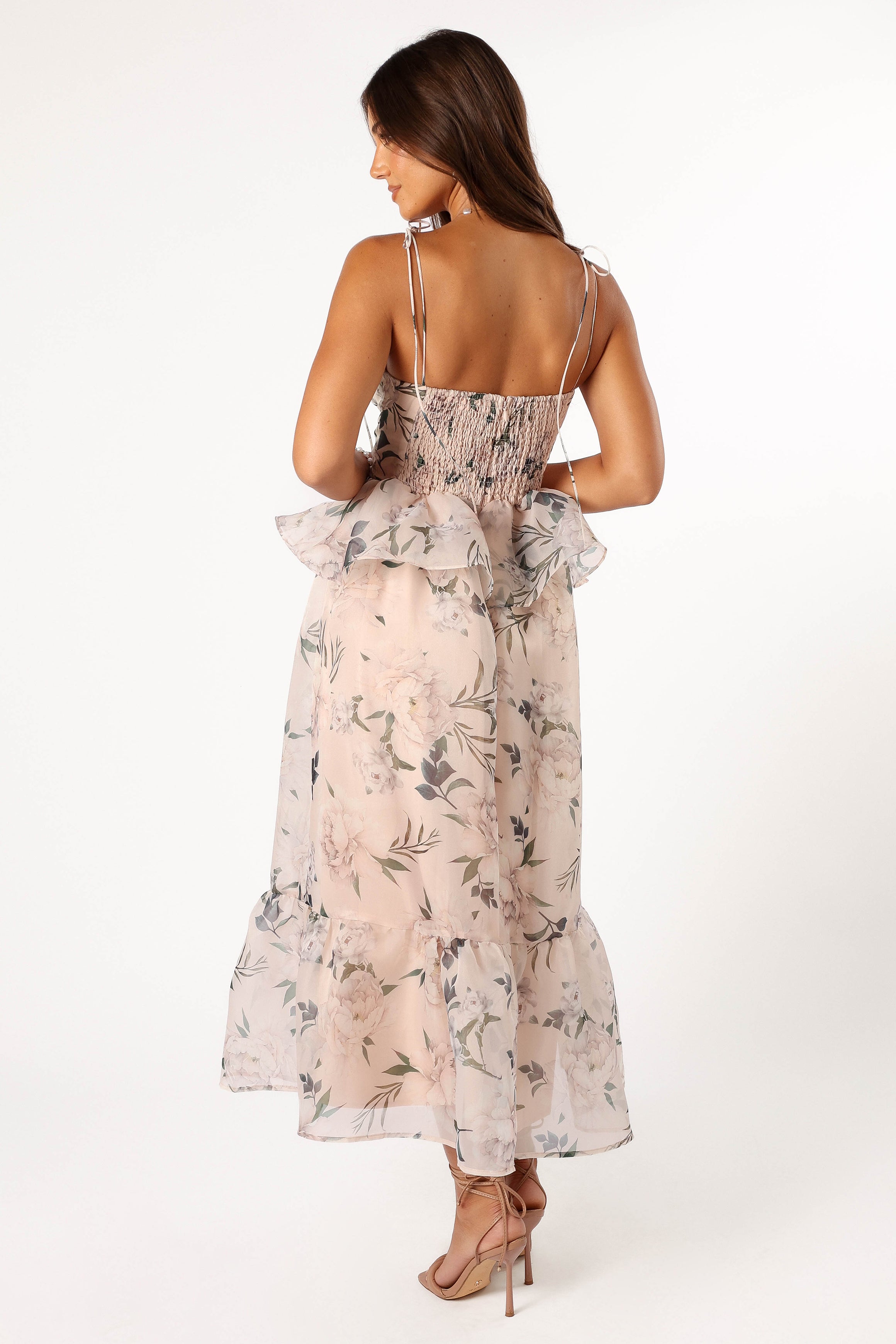 Kennie Midi Dress - Floral Print Pink Summer Dress for Women | Casual & Party Wear | Perfect for Beach, Brunch & Date Nights