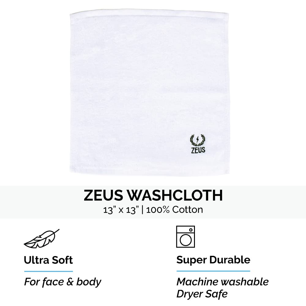 ZEUS Essential Body Care Kit with Travel Dopp Bag – Shea Butter Body Wash, Toiletry Bag, Wash Cloth & Verbena Lime Deodorant Body Spray for Men | Gym, Travel & Everyday Use