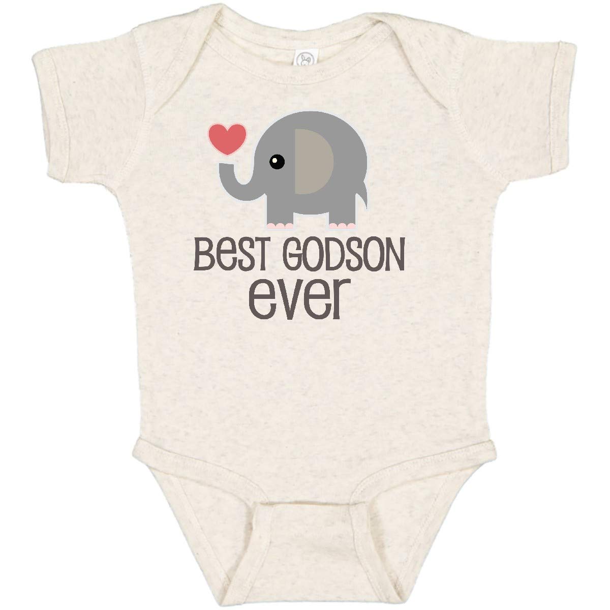Inktastic Best Godson Baby Boy Bodysuit - Soft & Comfortable Cotton Onesie for Newborns, Infants - Perfect for Christenings, Family Photos & Everyday Wear