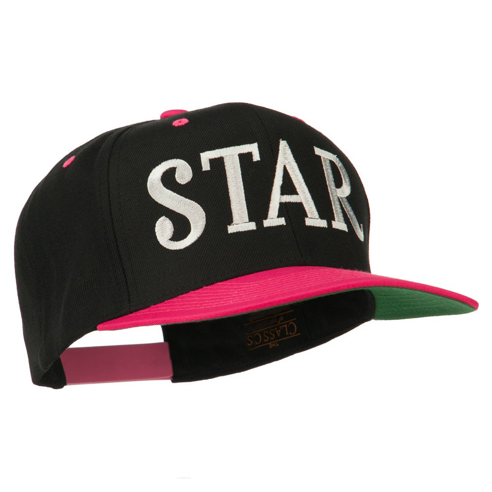 Star Embroidered Snapback Hat - Adjustable Baseball Cap for Men & Women | Perfect for Outdoor Sports, Streetwear Fashion & Casual Wear - e4Hats.com