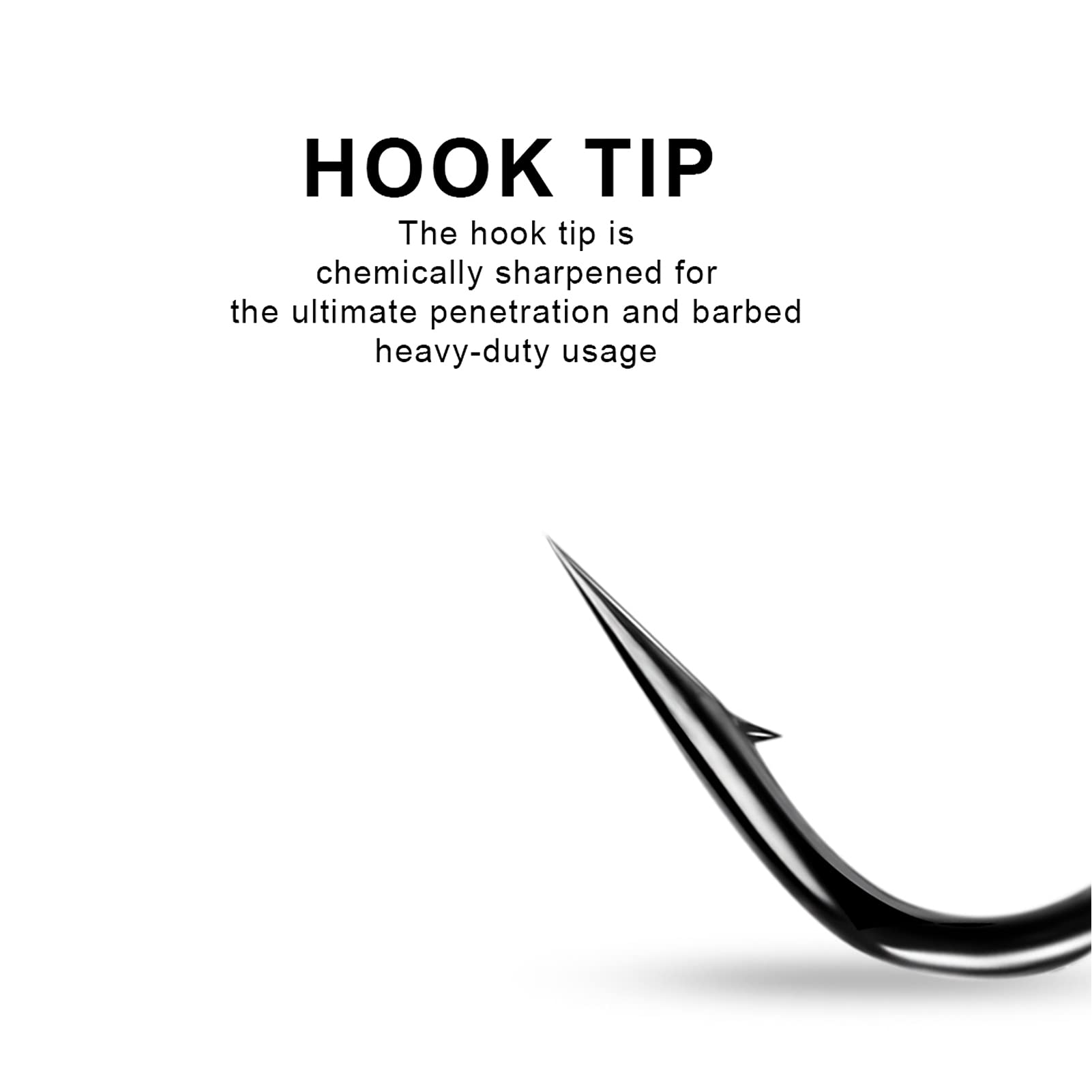 Ubersweet® 50 Pack Fishing Hooks - Long Handle Double Hook Kit for Saltwater & Freshwater Fishing - Ideal for Frog Lures, Bass, Trout, and More | Great for Shore Fishing, Boat Fishing, and Ice Fishing