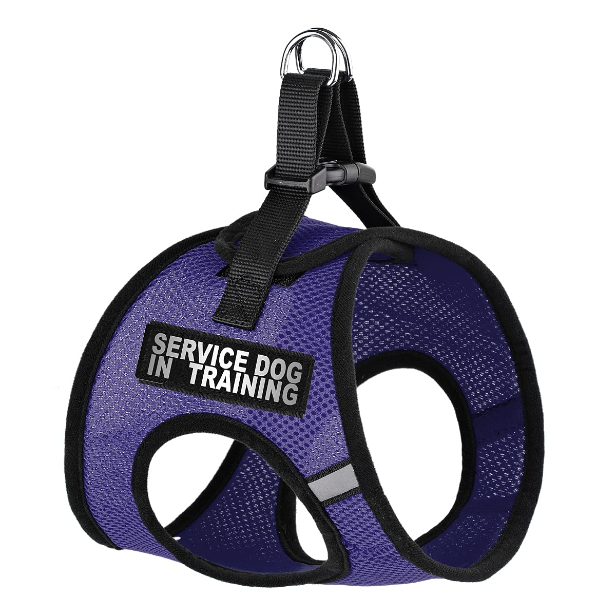 Dogline York Step-in Mesh Dog Harness with Service Dog Training Patches - No-Choke Soft Padded Vest for Small, Medium & Large Dogs (22-24