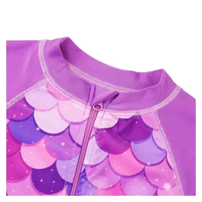 Long Sleeve Girls Swimsuit UPF 50+ Sun Protection - Swimcore Kids Swimwear for 0-6 Years | Perfect for Beach, Pool & Summer Water Activities