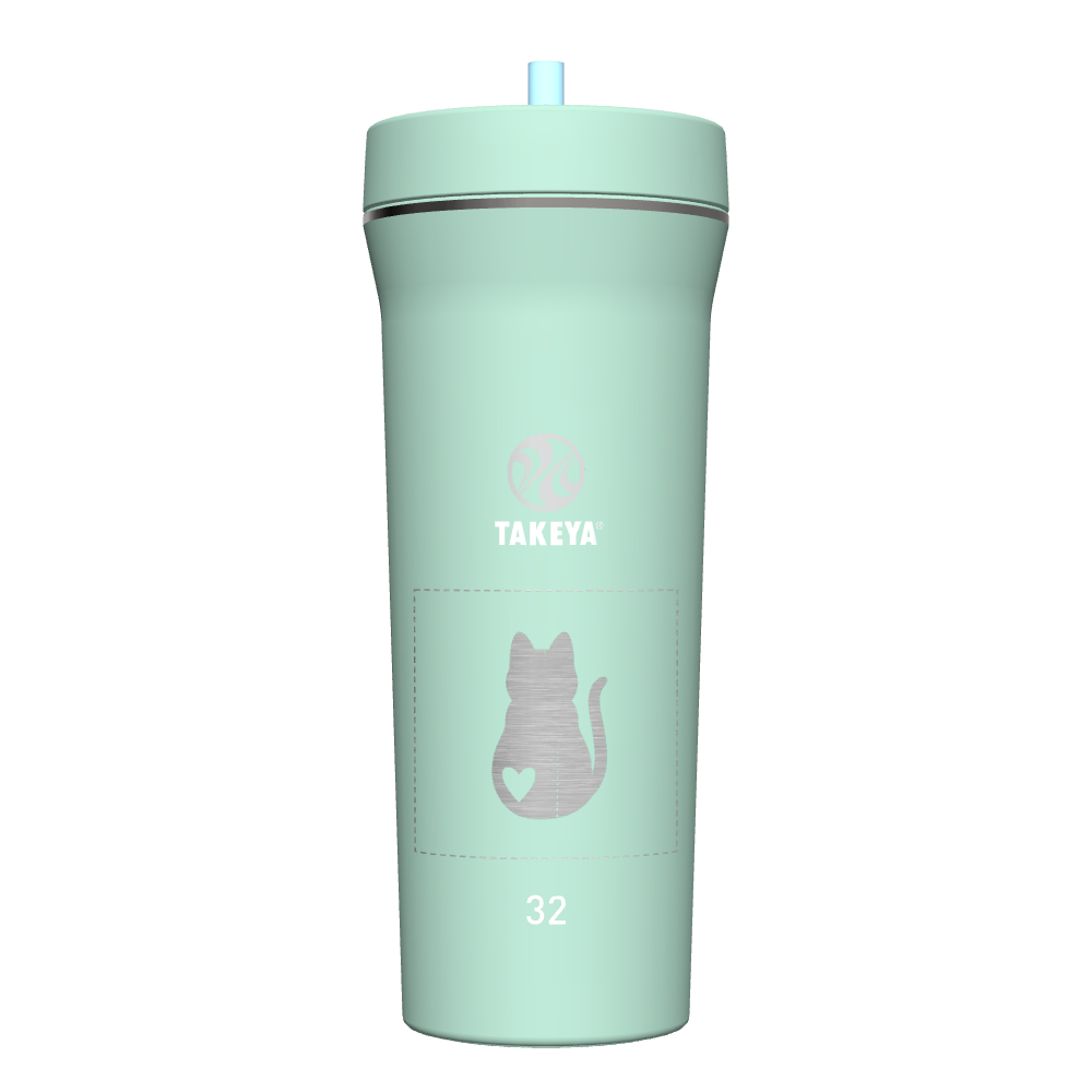32 oz Customized Straw Tumbler with Lid - Insulated Stainless Steel Water Bottle for Gym, Hiking & Everyday Use
